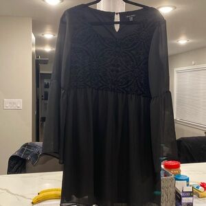 Xl black lined dress